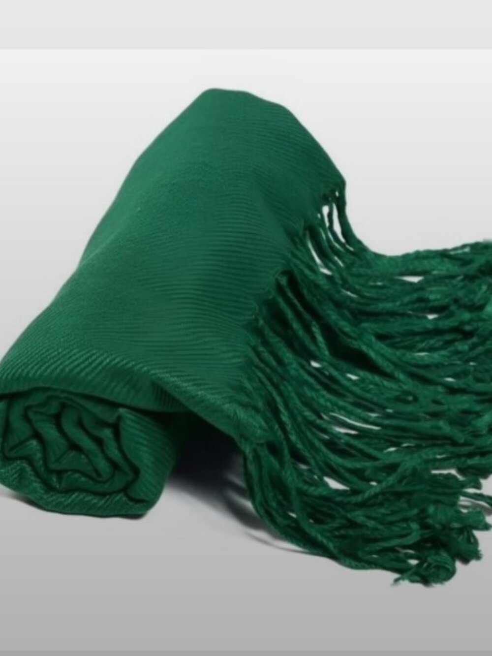 Oussum Women's Winter Viscose Scarf (Green) + Clochette - Picture 5 of 7